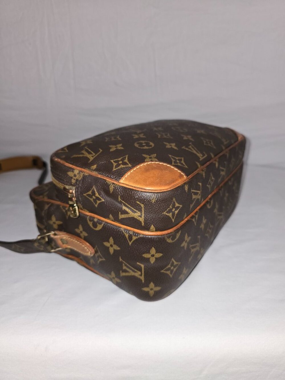 Vtg Louis Vuitton Nil Monogram Canvas Reporter Shoulder Bag Authentic AS IS - Picture 15 of 16
